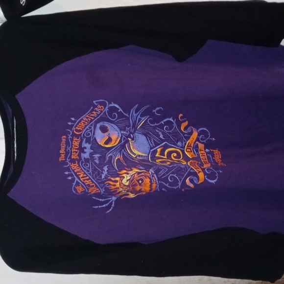 Disneyparks - Disneyland 25 year anniversary Nightmare Before Christmas 3/4 tee - Picture 1 of 3